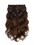 20" Indian Remy Clip-In Hair Extensions - Chestnut Balayage