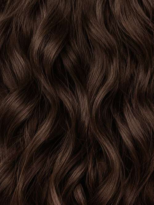 20" Indian Remy Clip-In Hair Extensions - Medium Brown