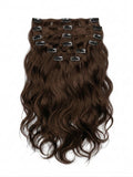 20" Indian Remy Clip-In Hair Extensions - Medium Brown
