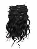 20" Indian Remy Clip-In Hair Extensions - Jet Black
